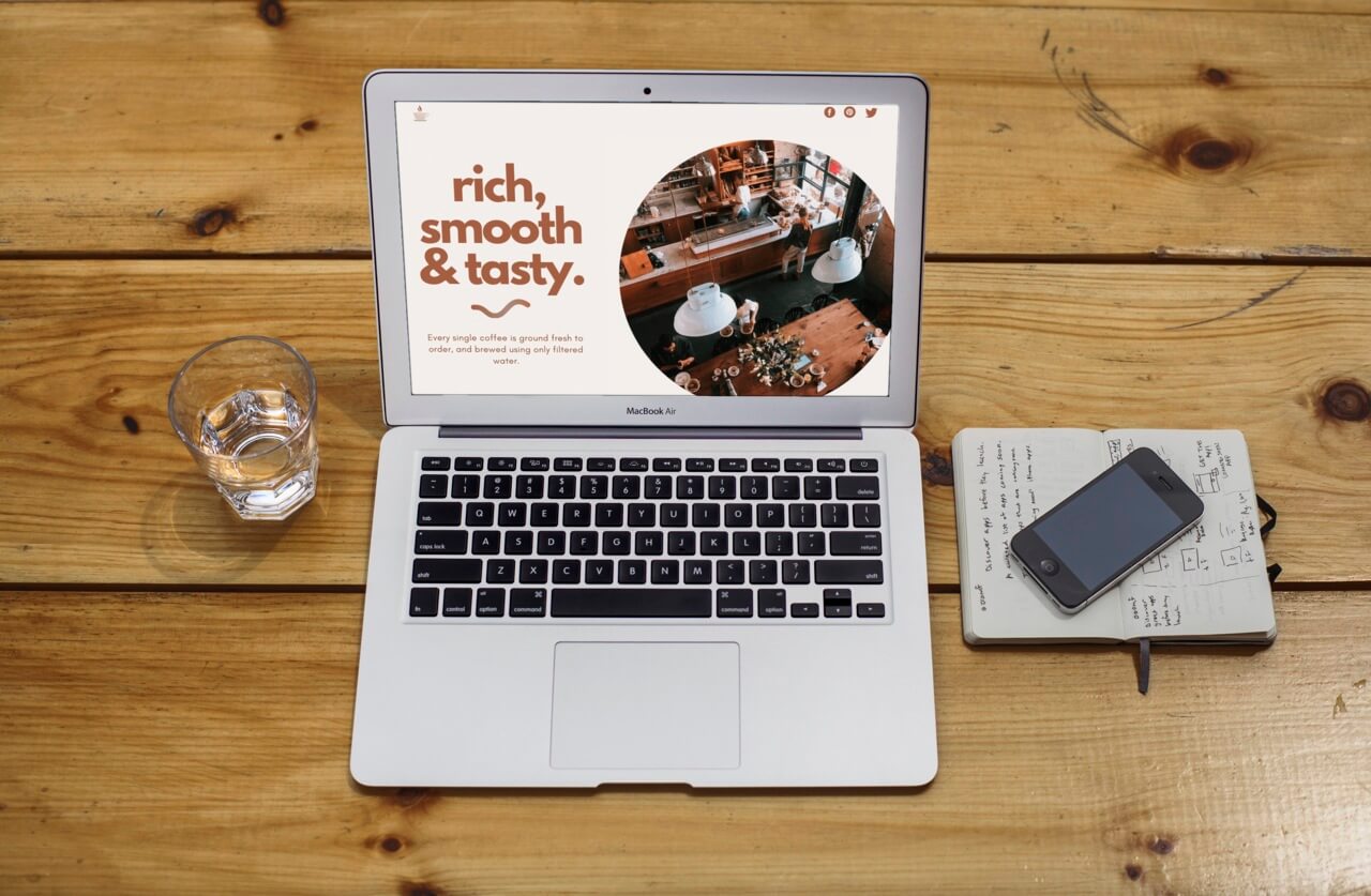 coffee shop website design